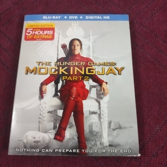 The Hunger Games Mockingjay Part 2 - 2015- PG/13-2 Disc Blu/ray DVD - Used - Picture 1 of 6